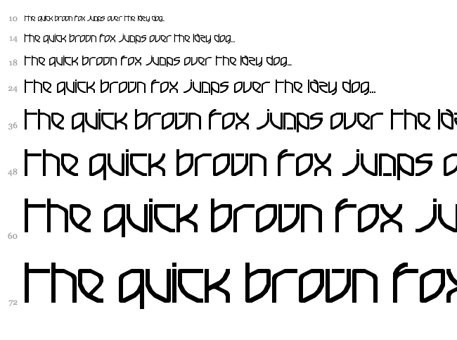 French Electric font waterfall